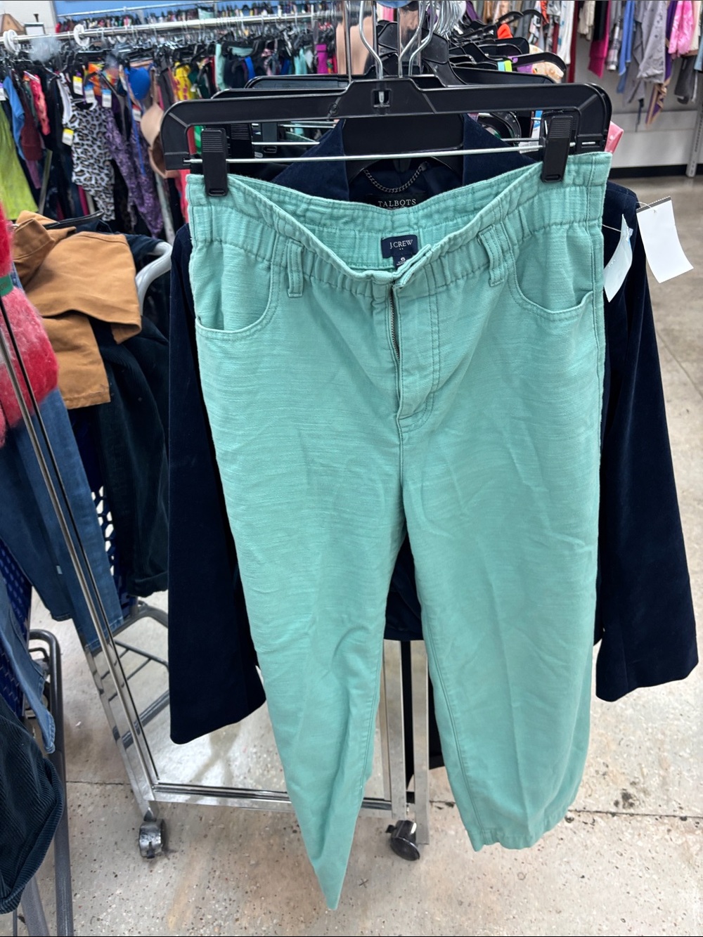 J. Crew Mint Green Casual Pull-On Pants